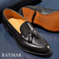 “Raffy” Tasseled Loafer, Black Dress Shoes, Goodyear welted, US size 5 1/2 ~ 10