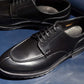 “Zach” Split Toe Derby, Black Dress Shoes, Tank Sole, Goodyear welted, US size 5 1/2 ~ 10