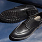 “Zach” Split Toe Derby, Black Dress Shoes, Tank Sole, Goodyear welted, US size 5 1/2 ~ 10