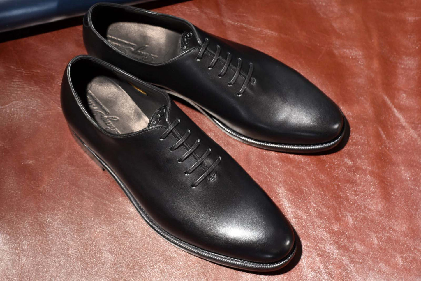 “Travis” Whole Cut, Black Dress Shoes, Goodyear welted, US size 5 1/2 ~ 10