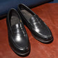 “Atlas” Penny Loafer, Black Dress Shoes, Hand welted, US size 5 1/2 ~ 10