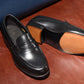 “Atlas” Penny Loafer, Black Dress Shoes, Hand welted, US size 5 1/2 ~ 10