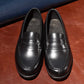 “Atlas” Penny Loafer, Black Dress Shoes, Hand welted, US size 5 1/2 ~ 10