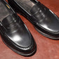 “Atlas” Penny Loafer, Black Dress Shoes, Hand welted, US size 5 1/2 ~ 10