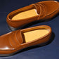 “Atlas” Penny Loafer, Light Brown Dress Shoes, Hand welted, US size 5 1/2 ~ 10