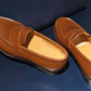 “Atlas” Penny Loafer, Brown Dress Shoes, Hand welted, US size 5 1/2 ~ 10