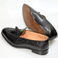 “Sandy” Tasseled Loafer, Black Dress Shoes, Annonay Vegano, Goodyear welted, US size 5 1/2 ~ 10