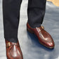 “Alroy” Split Toe Single Monk Strap, Burgundy Dress Shoes,  Zonta Museum Calf, Hand welted, US size 5 1/2 ~ 10