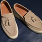 “Sirius” Tasseled Loafer, Beige Comfort Shoes, Vibram Cup Sole, US size 5 1/2 ~ 10