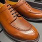 “Miles” Split Toe Derby, Brown Dress Shoes, Horween Hatch Grain, Goodyear welted, US size 5 1/2 ~ 10