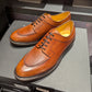 “Miles” Split Toe Derby, Brown Dress Shoes, Horween Hatch Grain, Goodyear welted, US size 5 1/2 ~ 10