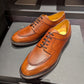 “Miles” Split Toe Derby, Brown Dress Shoes, Horween Hatch Grain, Goodyear welted, US size 5 1/2 ~ 10