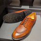 “Miles” Split Toe Derby, Brown Dress Shoes, Horween Hatch Grain, Goodyear welted, US size 5 1/2 ~ 10