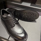 “Miles” Split Toe Derby, Black Dress Shoes, Horween Hatch Grain, Goodyear welted, US size 5 1/2 ~ 10