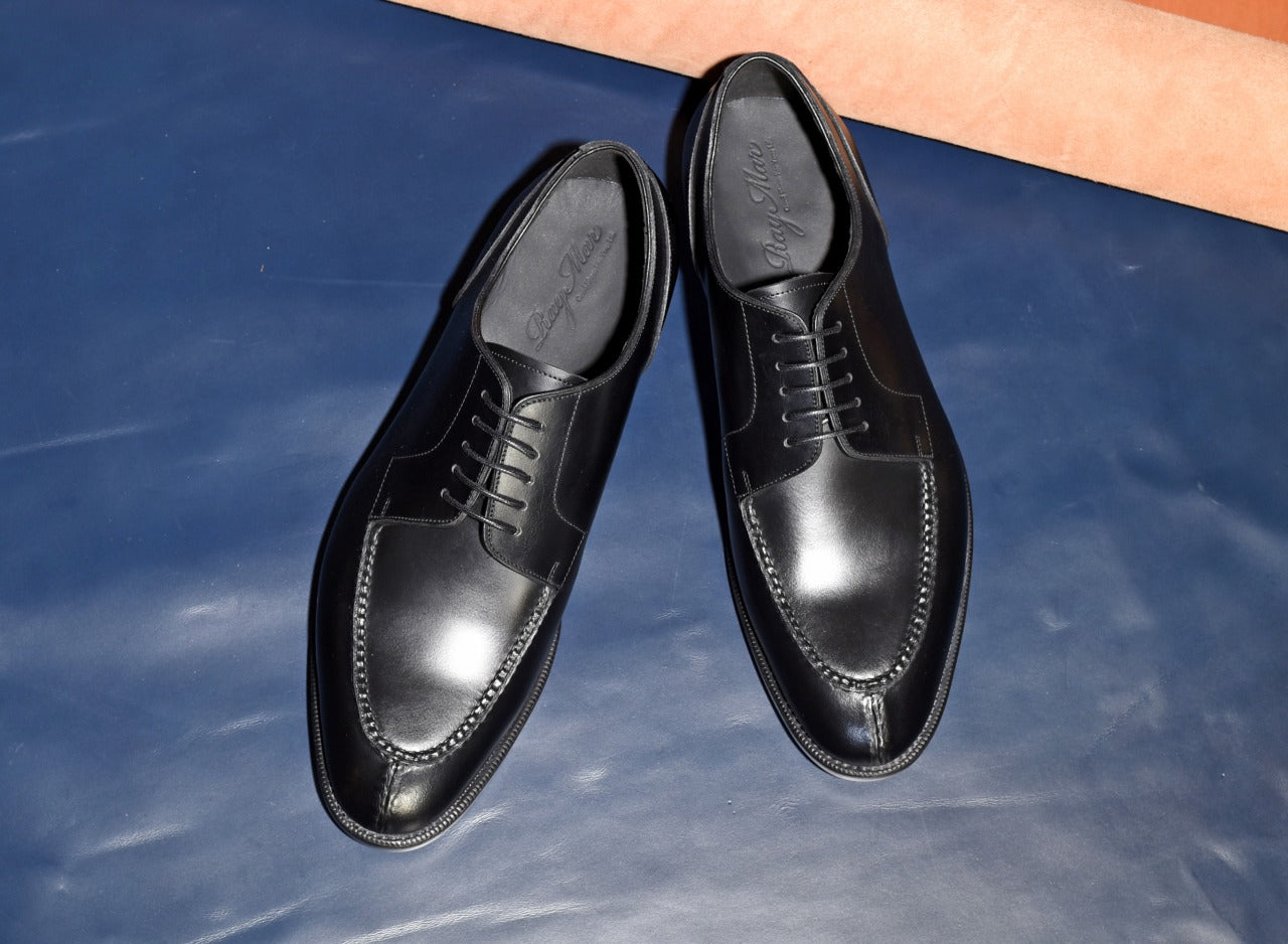 “AllanⅡ” Split Toe Derby, Black Dress Shoes, Goodyear welted, US size 5 1/2 ~ 10