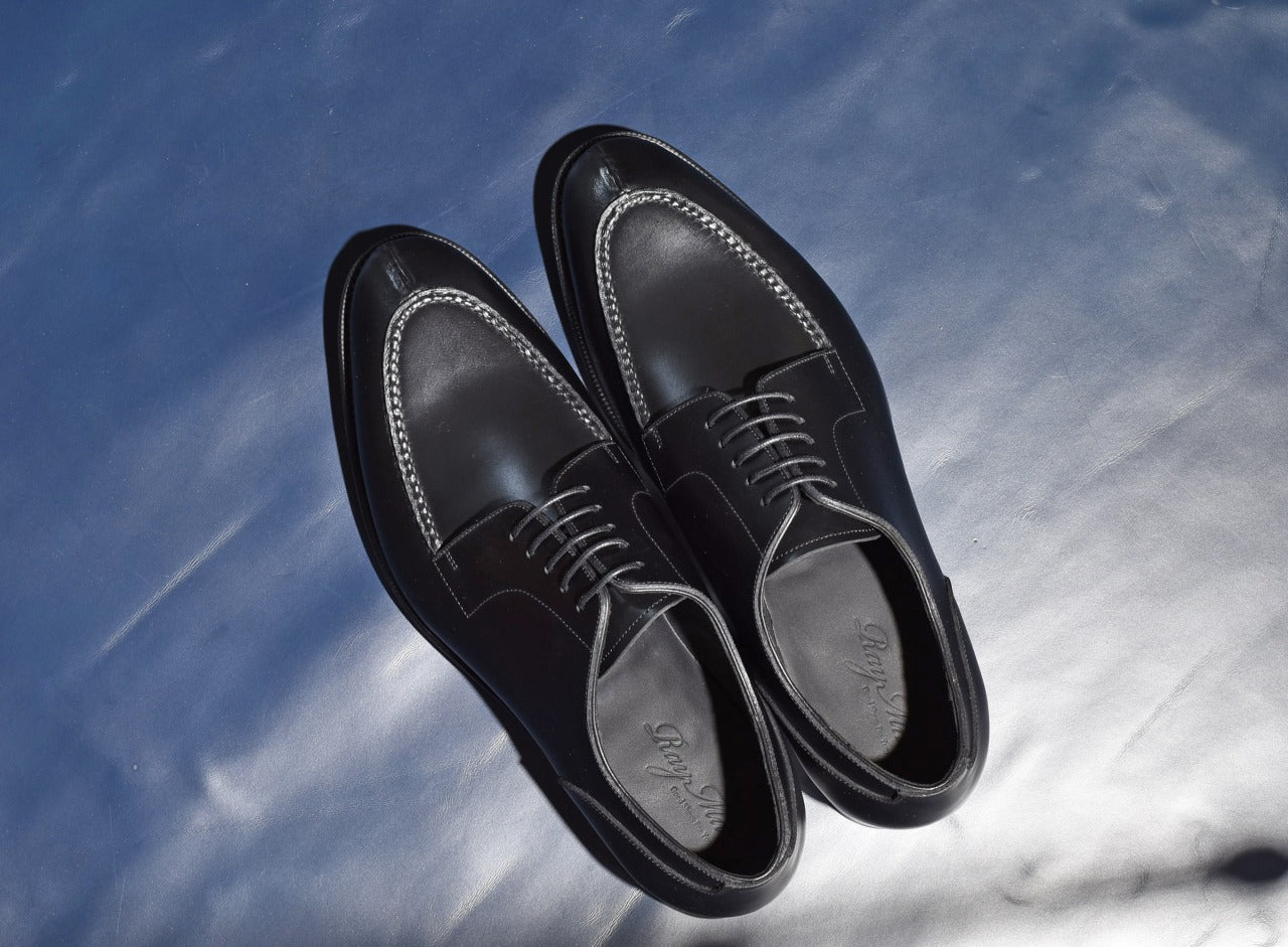 “AllanⅡ” Split Toe Derby, Black Dress Shoes, Goodyear welted, US size 5 1/2 ~ 10