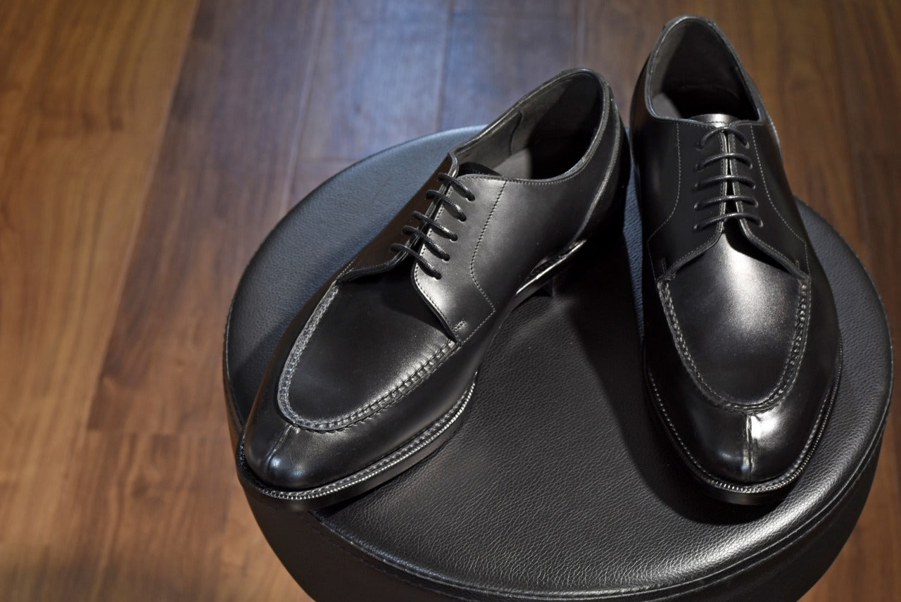 “AllanⅡ” Split Toe Derby, Black Dress Shoes, Goodyear welted, US size 5 1/2 ~ 10