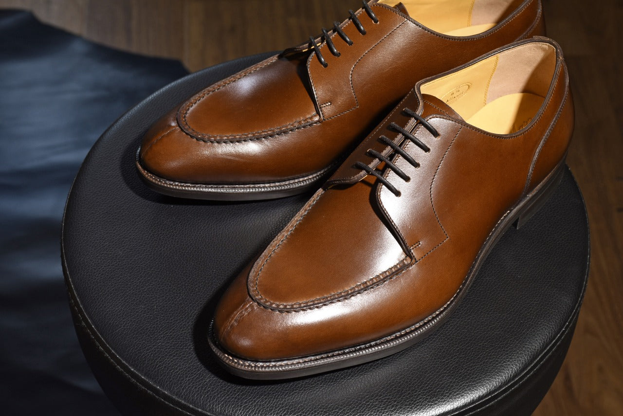 “AllanⅡ” Split Toe Derby, Brown Dress Shoes, Goodyear welted, US size 5 1/2 ~ 10