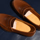 “Atlas” Penny Loafer, Brown Dress Shoes, Hand welted, US size 5 1/2 ~ 10