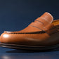 “Atlas” Penny Loafer, Brown Dress Shoes, Hand welted, US size 5 1/2 ~ 10