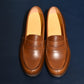 “Atlas” Penny Loafer, Brown Dress Shoes, Hand welted, US size 5 1/2 ~ 10