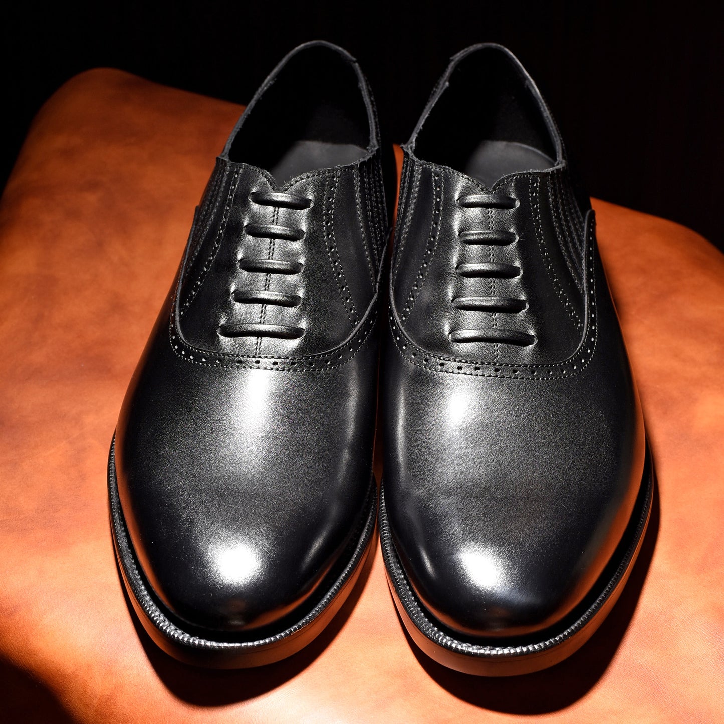 “Brent” Lazyman, Black Dress Shoes, Goodyear welted, US size 5 1/2 ~ 10