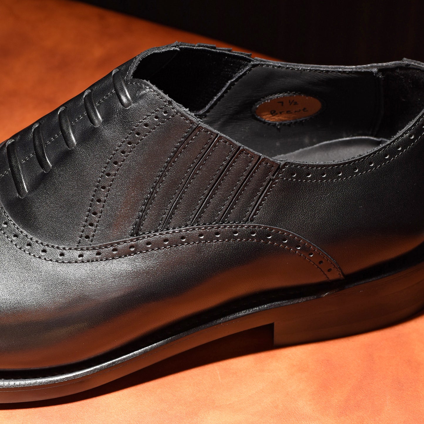 “Brent” Lazyman, Black Dress Shoes, Goodyear welted, US size 5 1/2 ~ 10