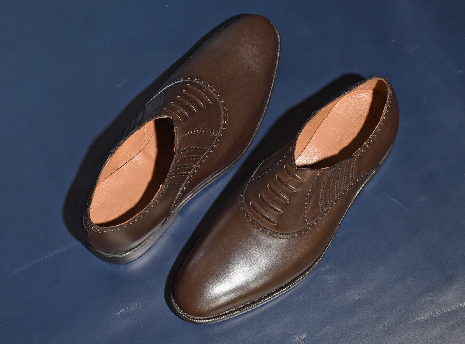 Brent Lazyman, Dark Brown Dress Shoes, Goodyear welted, US size 5 1/2 ~ 10 Brent Lazyman, Dark Brown Dress Shoes, Goodyear welted, US size 5 1/2 ~ 10