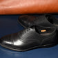 “Calen” Adelaide, Black Dress Shoes, Horween Hatch Grain, Hand welted, US size 5 1/2 ~ 10