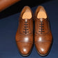 “Calen” Adelaide, Brown Dress Shoes, Horween Hatch Grain, Hand welted, US size 5 1/2 ~ 10