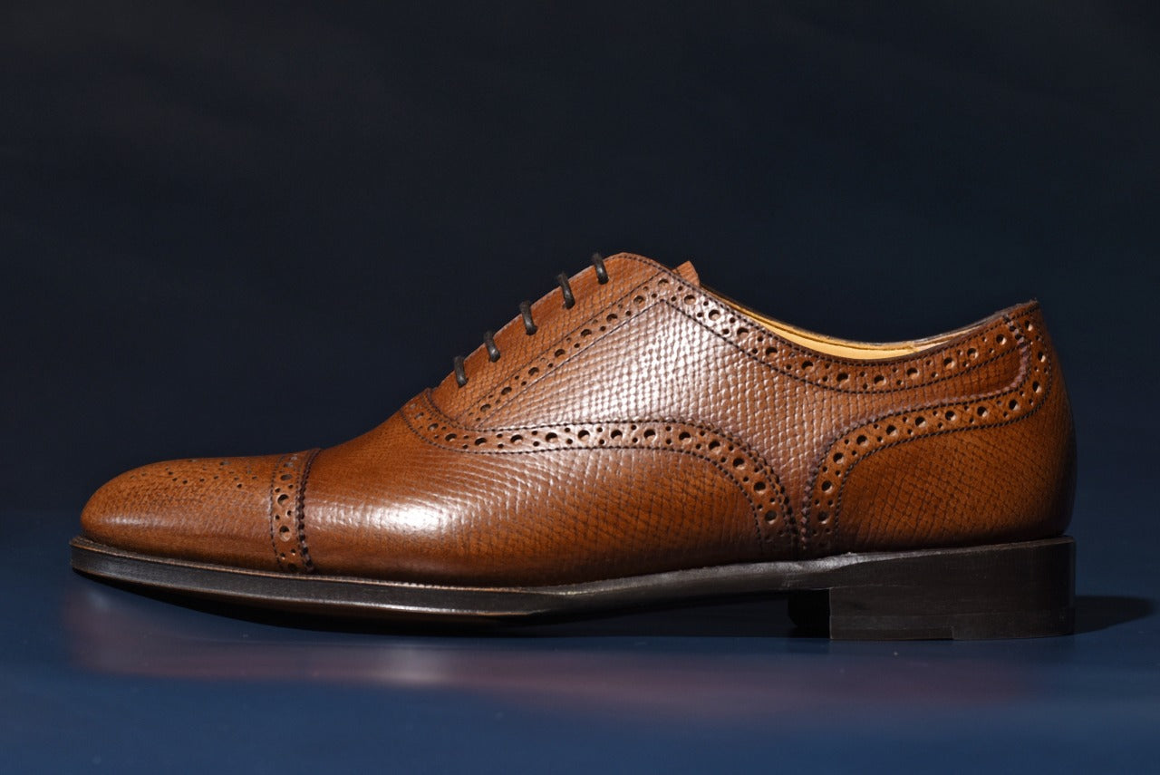 “Calen” Adelaide, Brown Dress Shoes, Horween Hatch Grain, Hand welted, US size 5 1/2 ~ 10