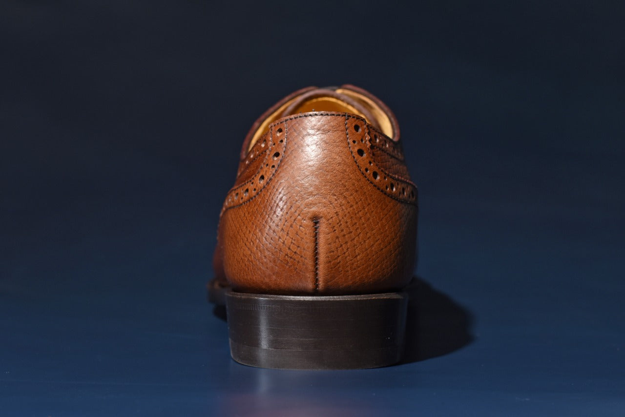 “Calen” Adelaide, Brown Dress Shoes, Horween Hatch Grain, Hand welted, US size 5 1/2 ~ 10