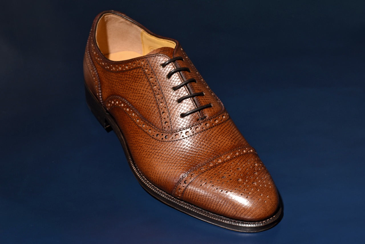 “Calen” Adelaide, Brown Dress Shoes, Horween Hatch Grain, Hand welted, US size 5 1/2 ~ 10