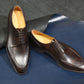 “Randall” Split Toe Derby, Dark Brown Dress Shoes, Zonta Museum Calf, Hand welted, US size 5 1/2 ~ 10