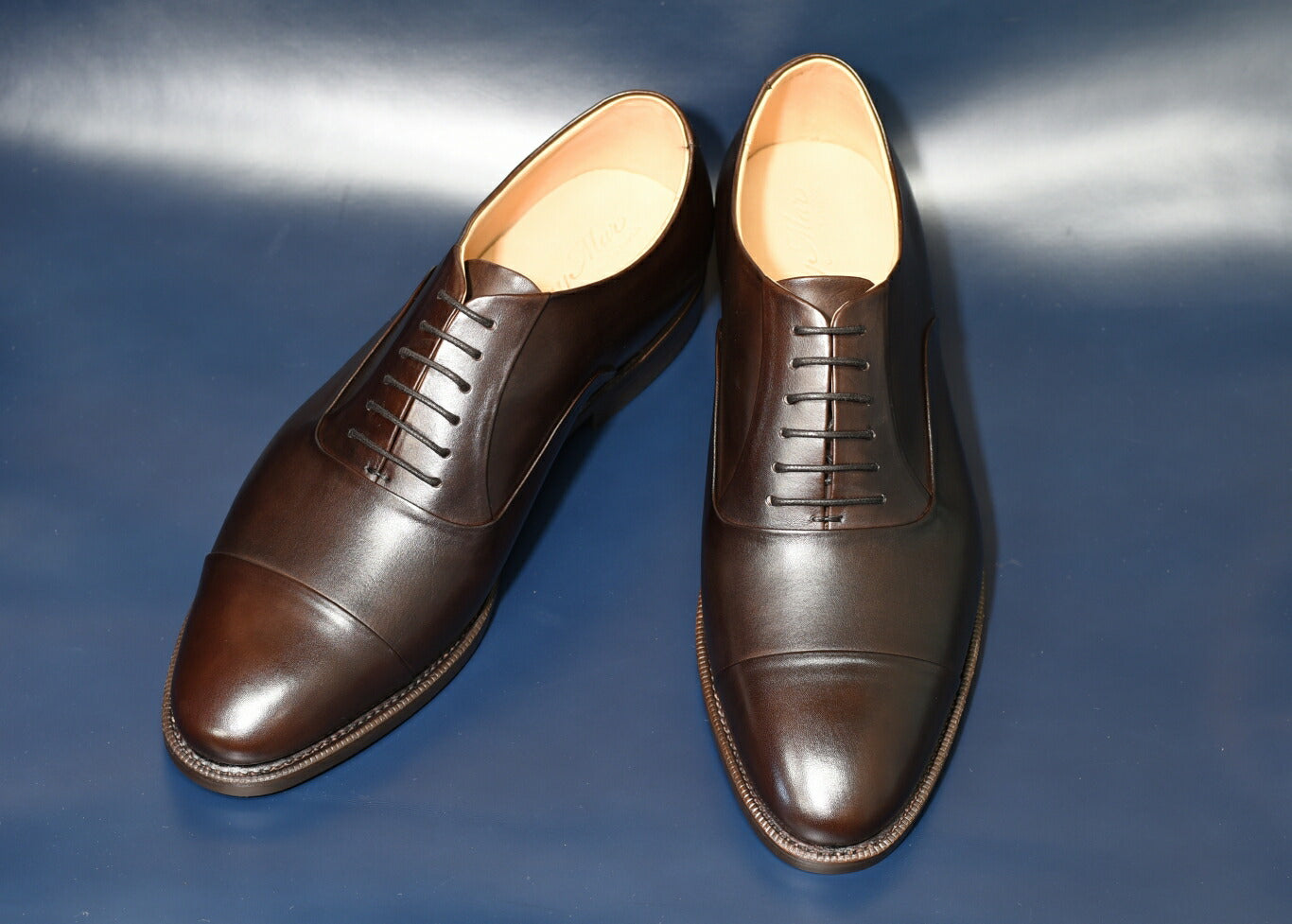 “Paul” Cap toe with reverso seams, Dark Brown Dress Shoes, Annonay Vegano, Goodyear welted, US size 5 1/2 ~ 10