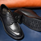 “Miles” Split Toe Derby, Black Dress Shoes, Horween Hatch Grain, Goodyear welted, US size 5 1/2 ~ 10