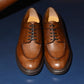 “Miles” Split Toe Derby, Brown Dress Shoes, Horween Hatch Grain, Goodyear welted, US size 5 1/2 ~ 10