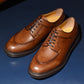 “Miles” Split Toe Derby, Brown Dress Shoes, Horween Hatch Grain, Goodyear welted, US size 5 1/2 ~ 10