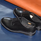 “OrsonⅡ” Plain Toe Derby, Black Dress Shoes, Double Sole, Goodyear welted, US size 5 1/2 ~ 10