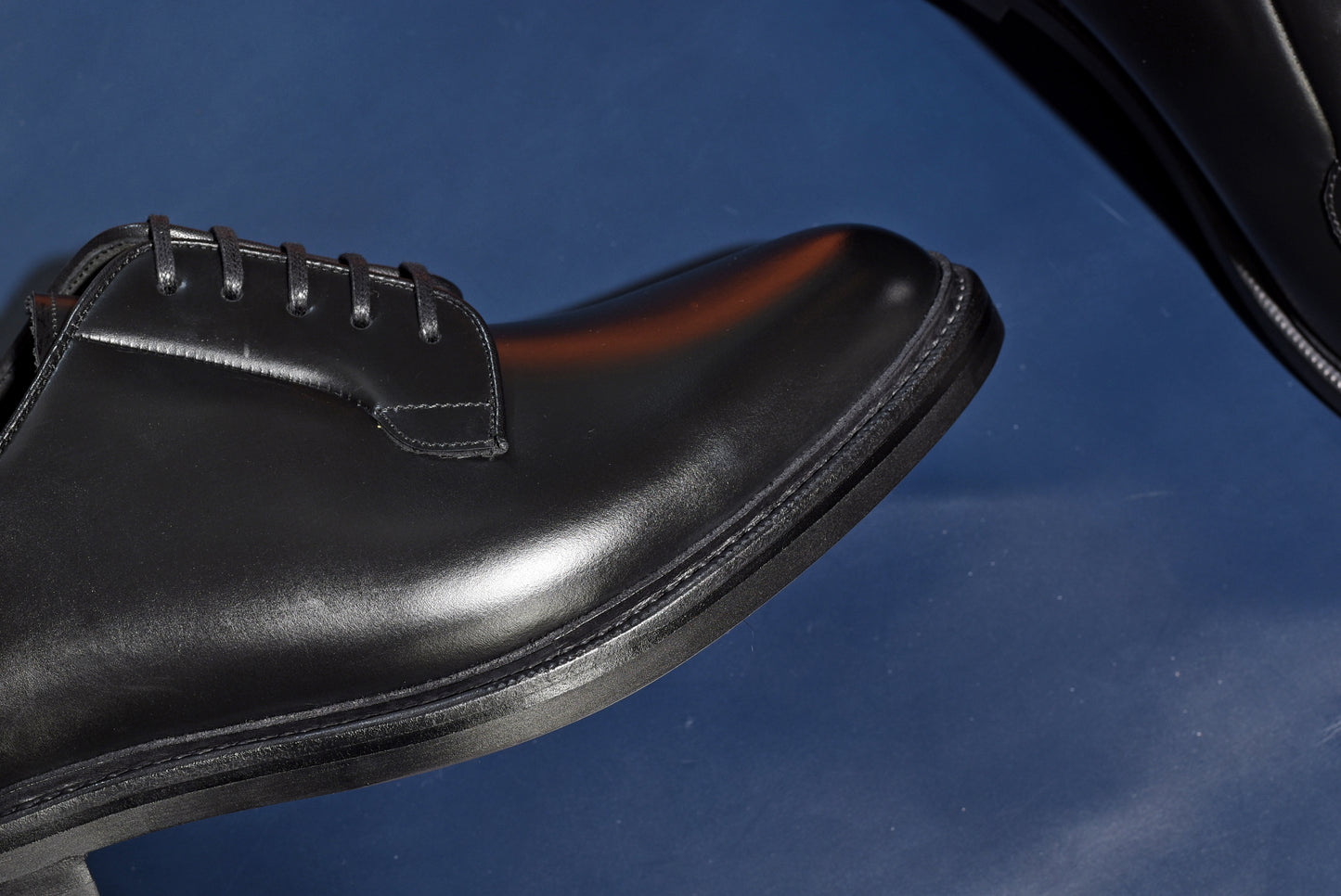 “OrsonⅡ” Plain Toe Derby, Black Dress Shoes, Double Sole, Goodyear welted, US size 5 1/2 ~ 10