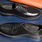 “OrsonⅡ” Plain Toe Derby, Black Dress Shoes, Double Sole, Goodyear welted, US size 5 1/2 ~ 10