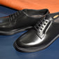 “OrsonⅡ” Plain Toe Derby, Black Dress Shoes, Double Sole, Goodyear welted, US size 5 1/2 ~ 10