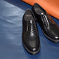 “OrsonⅡ” Plain Toe Derby, Black Dress Shoes, Double Sole, Goodyear welted, US size 5 1/2 ~ 10