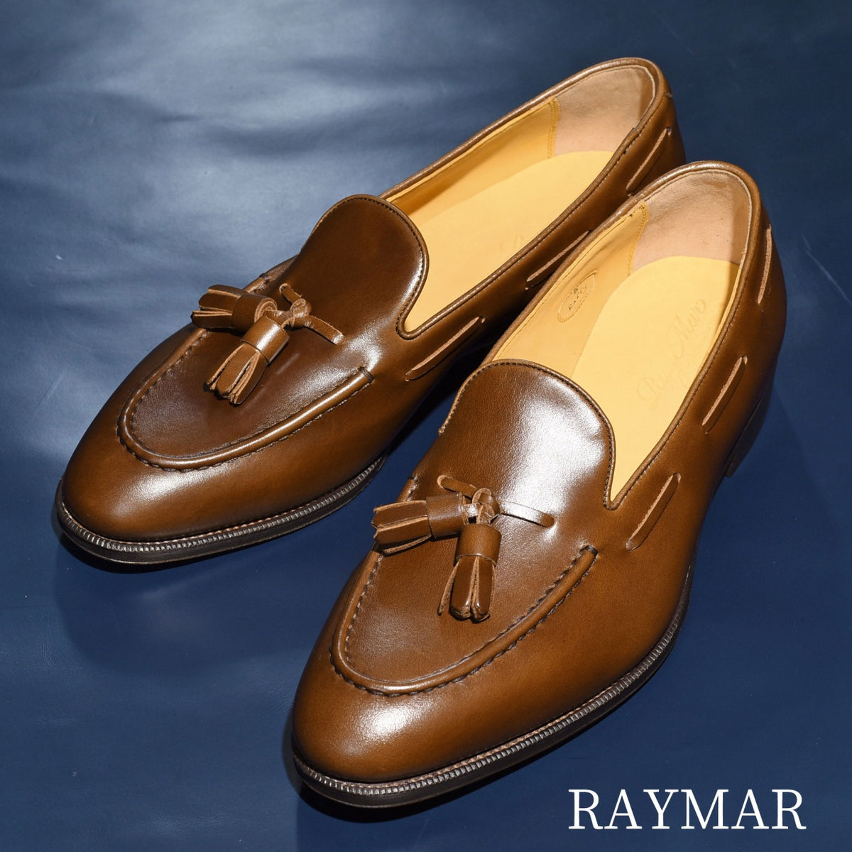 Raffy” Tasseled Loafer, Brown Dress Shoes, Goodyear welted, US 