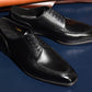 “Randall” Split Toe Derby, Black Dress Shoes, Weinheimer BoxCalf, Hand welted, US size 5 1/2 ~ 10