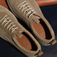 “Thomas” Leather Sneaker, Beige Comfort Shoes, Vibram Cup Sole, US size 5 1/2 ~ 10