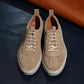 “Thomas” Leather Sneaker, Beige Comfort Shoes, Vibram Cup Sole, US size 5 1/2 ~ 10