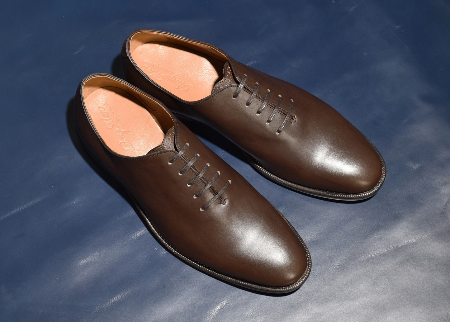 “Travis” Whole Cut, Dark Brown Dress Shoes, Goodyear welted, US size 5 1/2 ~ 10