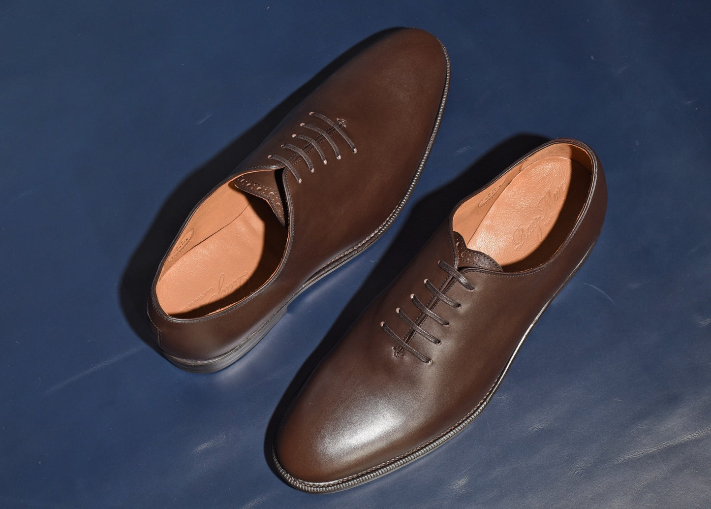 “Travis” Whole Cut, Dark Brown Dress Shoes, Goodyear welted, US size 5 1/2 ~ 10