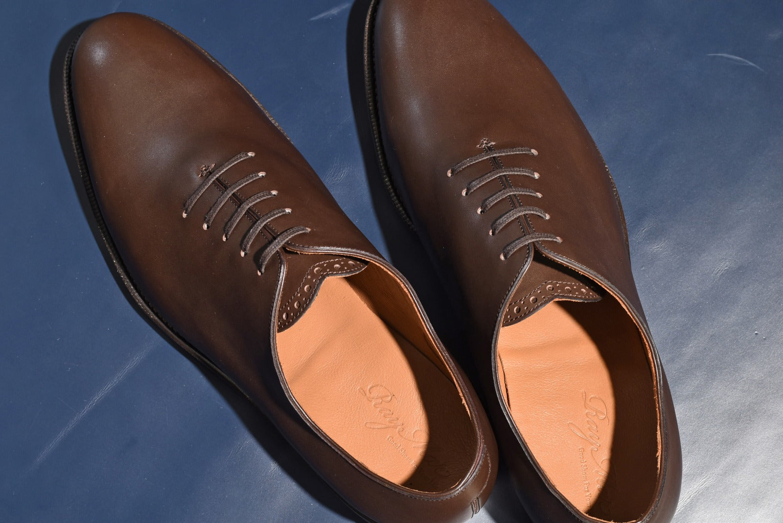 goodyear welted dress shoes Ugo Vasare Williams Goodyear Welt Wholecut Toe Brown Caramel Dress Shoes
